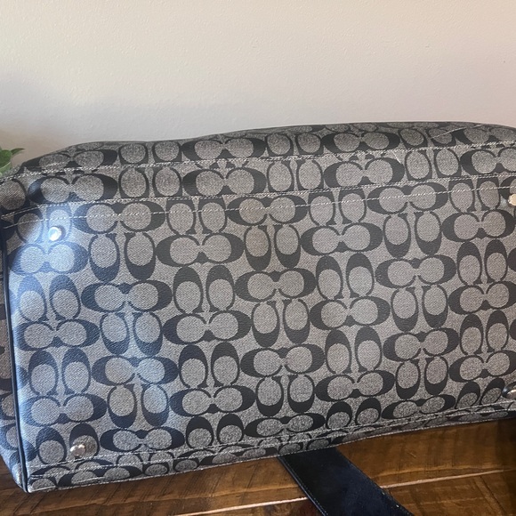 Coach Signature Coated Canvas Heritage Stripe Duffle Bag - Picture 3 of 8